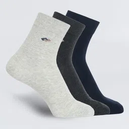 Camey Men Pack Of 3 Cotton Assorted Calf Length Socks-image-76