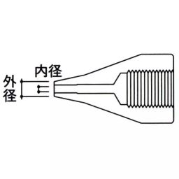 Hakko Nozzle Replacement Desoldering 1 Φmm Inner Dia 2 Φmm Outer Dia For 475-51 / 474-71, A1499 (10) (Set of 10)-26