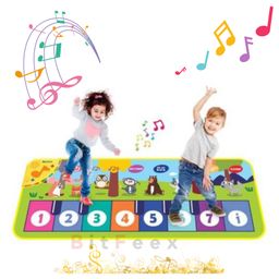 BitFeex Musical Piano mat for Kids Babies Early Education Toy Playing mat for Crawling with Animals Sound Baby Kids Musical mats for Floor Indoor Games-3