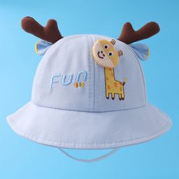 Babyhug Bucket Hat Giraffe Print - Blue-picture-13