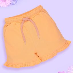 Kiddopanti Cotton Frill Detailed Shorts - Peach-image-72