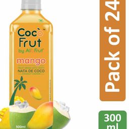 Coco Frut Mango Fruit Drink with Nata De Coco Chunks | Sip N Chew Delight - 300ml (Pack of 24)-15