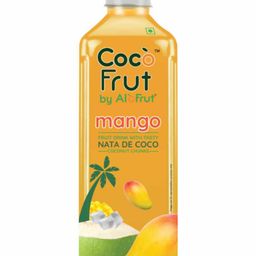 Coco Frut Mango Fruit Drink with Nata De Coco Chunks | Sip N Chew Delight - 300ml (Pack of 24) image 2