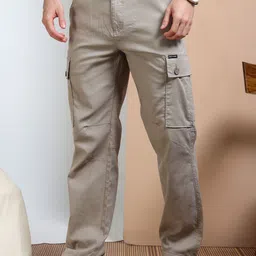 RIGS AND RAGS Men Smart Easy Wash Cargos Trousers-picture-26