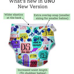 SuperBottoms Reusable Cloth Diapers Combo Pack of 2 Freesize UNO with 2 Organic Cotton Insert Pads - Multicolor image 4