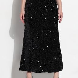 SHOWOFF Embellished A-Line Midi Skirt-image-66