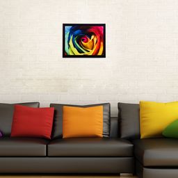 eCraftIndia Multicoloured Floral Framed  Wall Art-image-82