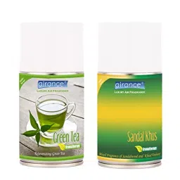 Airance 250 ml Each Green Tea & Sandal Khus Spray Air Freshener Automatic Spray (Pack of 2)-image-26