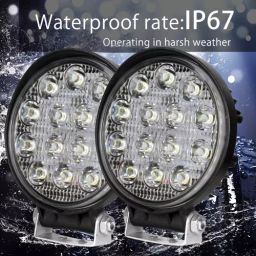 Cartronics 42W Complete Lighting System 14 LED Round Fog Lamp Light for Hero Motocorp Maestro Edge image 3