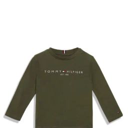 Tommy Hilfiger Boys Green Solid Regular T-Shirt-picture-19