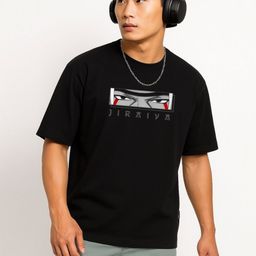 Be Crazy Shankar Impex Anime Graphic Printed Drop-ShoulderSleeves Cotton Oversized T-shirt-image-95