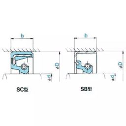 NOK φ65x90 mm SC Type Silicone Rubber Oil Seal, SC 65 90 13 S-image-73