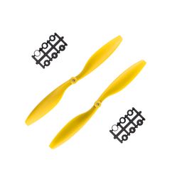 Pro-Range Propellers1045(10X4.5) ABS Yellow 1CW+1CCW-1pair image 1
