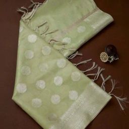 Soch Green Woven Pattern Dupatta-picture-5