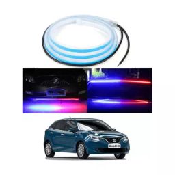 Cartronics 120cm Police strip Type Led  Red Blue  For MARUTI SUZUKI Baleno-image-98