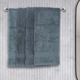 Bianca Paradiso Grey 100% Cotton 500 GSM Hand Towels - Set of 4-image-87