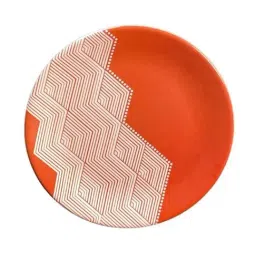 Living Roots Orange Urea Free Pure Melamine Quarter Plate - Set of 1-image-85