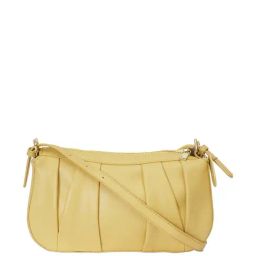 Sugarush Catherine Yellow Solid Medium Sling Handbag-image-13