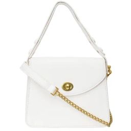 Sugarush Laila White Solid Medium Sling Handbag-image-62