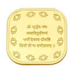 Mia by Tanishq Gayatri Mantra 24k (999) 5gm Gold Coin-image-35