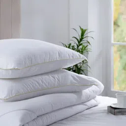 Maspar Essentials Clemmy Solid White Cotton Pillow-10
