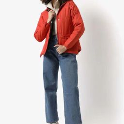 Campus Sutra Orange Padded Jacket-image-11
