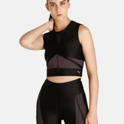 Puma Black Color-Block Tank Top-image-73