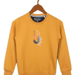 Monte Carlo Kids Mustard Graphic Print Full Sleeves Sweatshirt-image-82