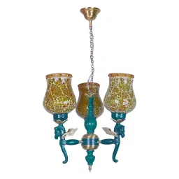 Fos Lighting Pegasus Seahorse 3 Light Mosaic glass Chandelier - Horse-Verka-CH3-image-64
