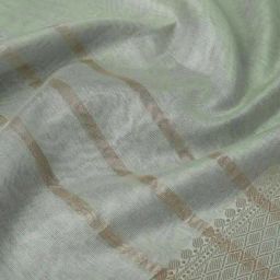 Soch Green Woven Pattern Dupatta image 4