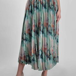 DRIRO Floral Printed Flared Midi Skirt-image-84