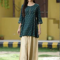 Juniper Green Printed Kurti-picture-21