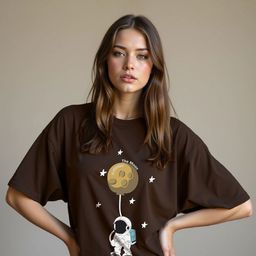 TOGS & TERRE Women Graphic Printed Round Neck Cotton Oversized T-shirt-image-113