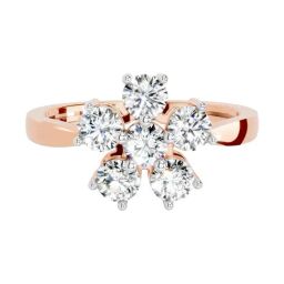 Sparkles Lab Grown Diamond 14k (585) Rose Gold Ring for Women-picture-3