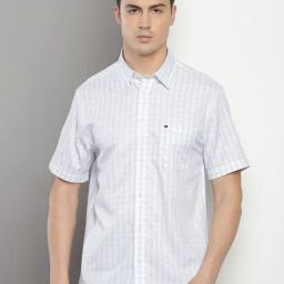 Tommy Hilfiger Blue Cotton Regular Fit Checks Shirt-picture-29