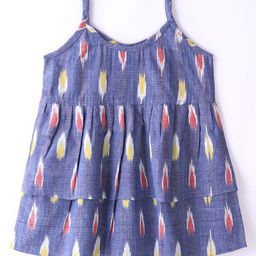 JAV CREATIONS Girls Printed Empire Cotton Dress-image-82