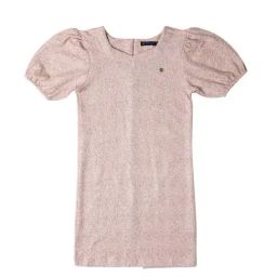 Allen Solly Junior Pink Self Pattern Frock Dress-image-5