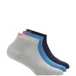 Puma Multicolor Cotton Logo Socks Set of 3-image-44
