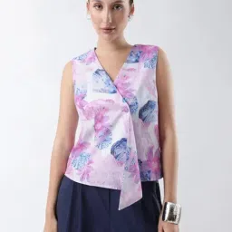 RAREISM Multi Polyester Printed Top-picture-3