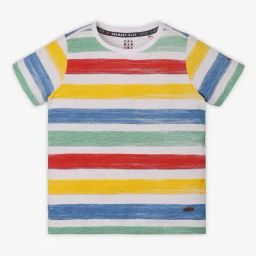 Ed-a-Mamma Kids Multicolor Striped T-Shirt-10