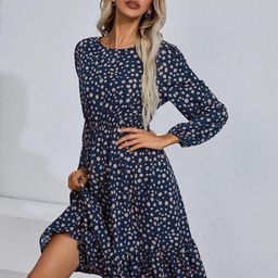 Stylecast X Kotty Women Polka Dots Print Fit & Flare Dress-image-12