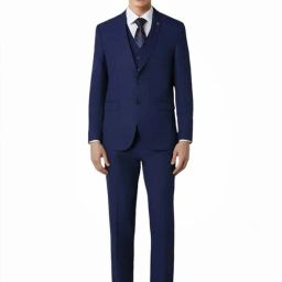 Van Heusen Navy Slim Fit Four Piece Suit-image-47