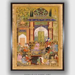 Indian Classic Art Multicolor Canvas Abstract Wall Art-image-60