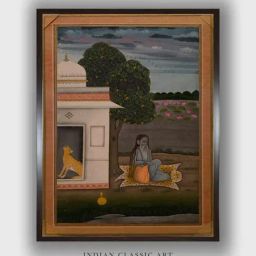 Indian Classic Art Multicolor Canvas Abstract Wall Art-13