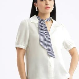 SHOWOFF White Slim Fit Shirt-picture-14