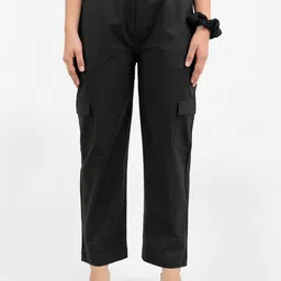 Moda Rapido Women Relaxed Chinos Trousers-image-123