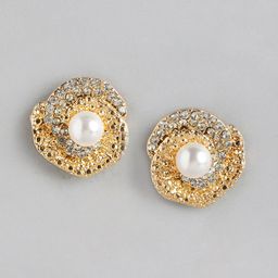 Forever New Gold Plated Jenna Crystal Pearl Stud Earring-picture-24
