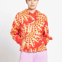 adidas Red Printed Sports Hoodie-image-14