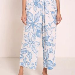 Rangmanch By Pantaloons Blue Regular Fit Printed Trousers-image-93