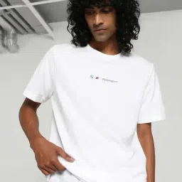 Puma BMW M Motorsport White Cotton Regular Fit Sports T-Shirt-image-75